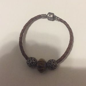 Pandor leather bracelet